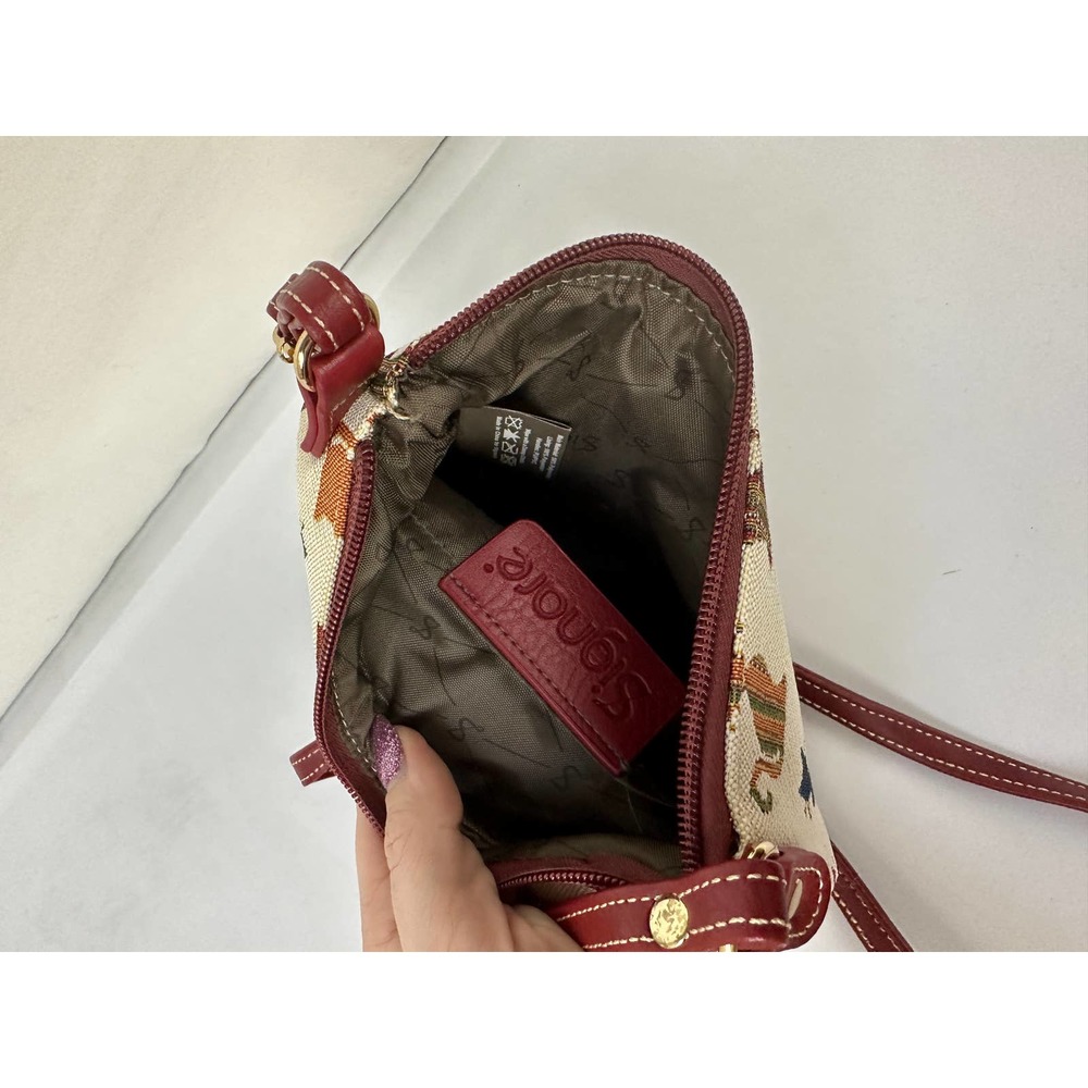 Cat Print Crossbody Bag, 8" X 9" - Picture 6 of 7